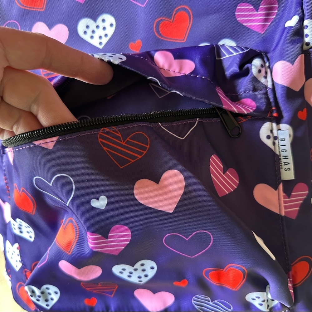 Heart Patterned Backpack NEW - Picture 2 of 7